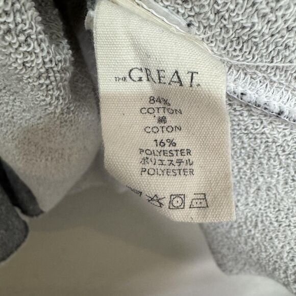 The Great. Sweatshirt Size M 2 Gray Pleated Waist Corset Crewneck Long Sleeve - Picture 5 of 6